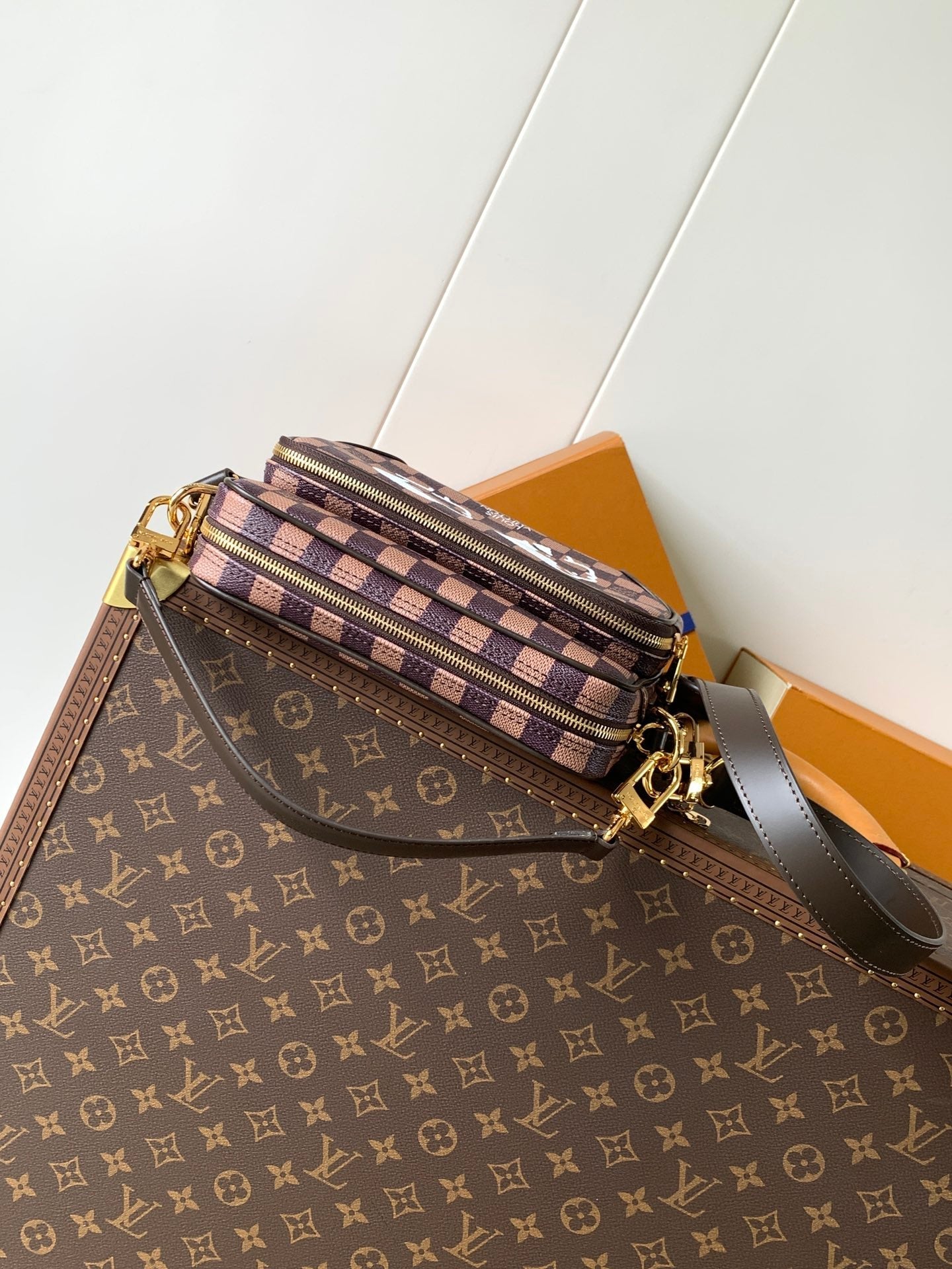 LV N40797 Nil Messenger Bag 25cm Damier Canvas & Leather Trim GHW mysite