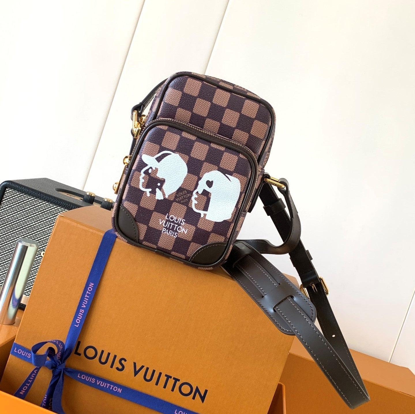 LV Amazone Cross-body Bag 13.5cm Brown Damier Phriendship Canvas mysite