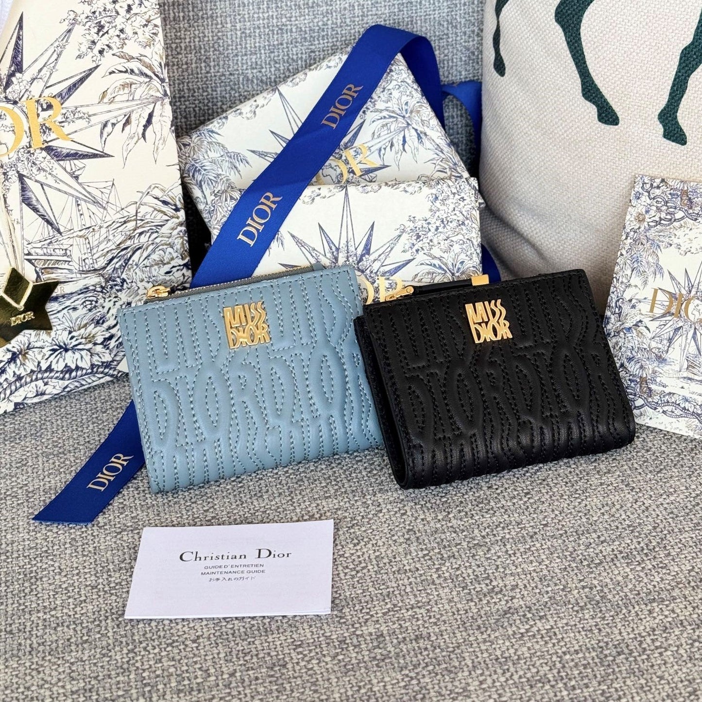 CD Miss Dior Freesia Zipper Wallet Lambskin mysite