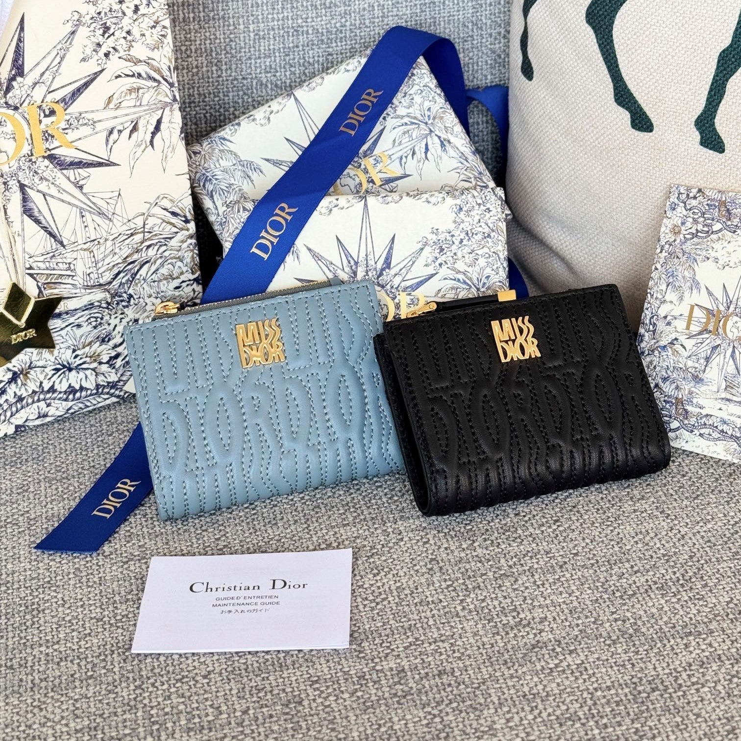 CD Miss Dior Freesia Zipper Wallet Lambskin mysite