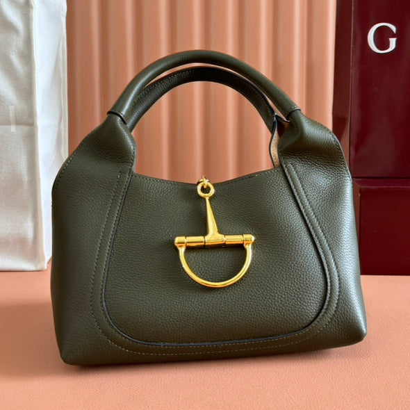 Gucci Softbit Shoulder Bag Green Calfskin mysite