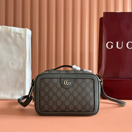 GG Ophidia Small Crossbody Bag Dusty Blue  GG Monogram Fabric 272073 mysite