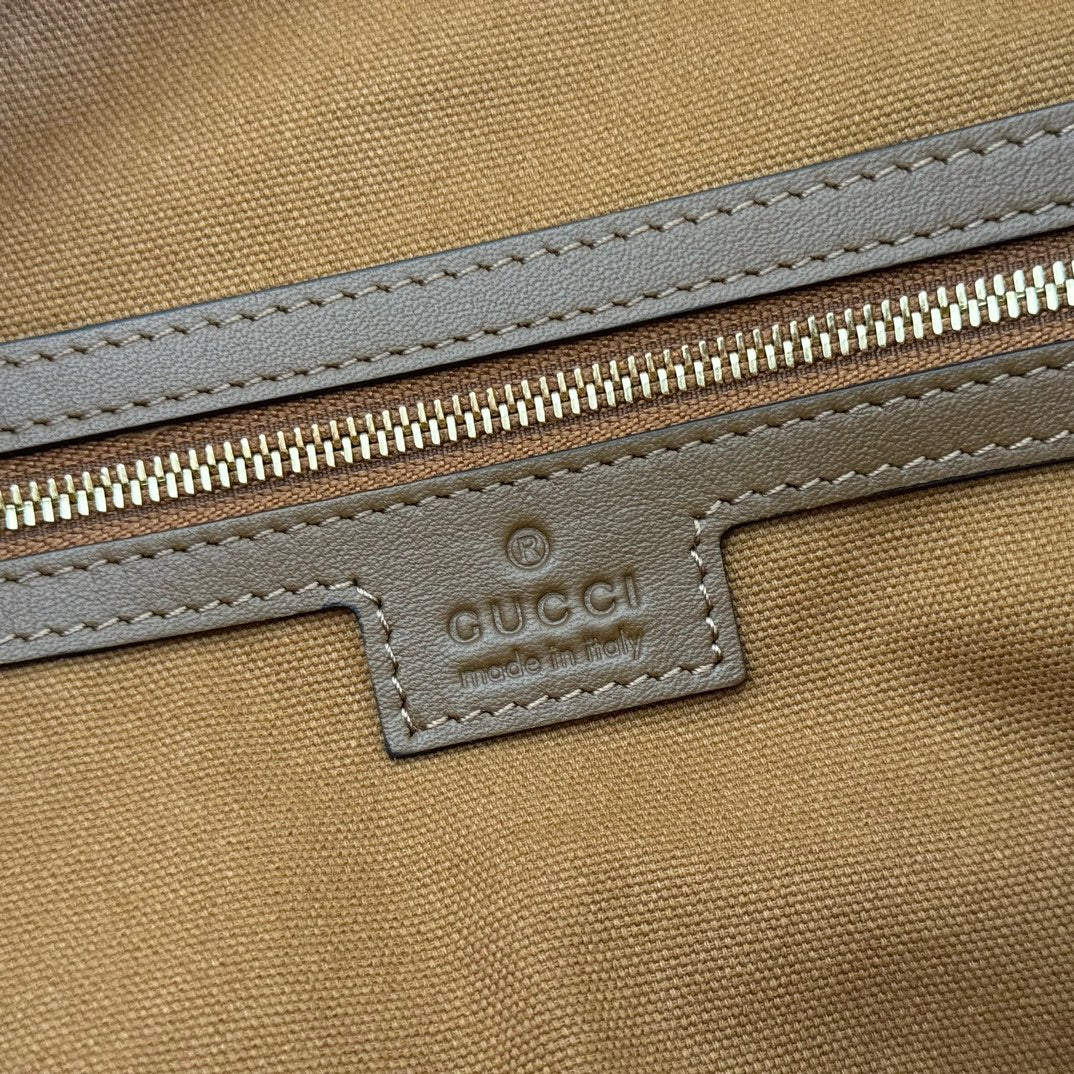 Gucci Beatrix Handbag 40 Caramel Brown Suede 271962 mysite