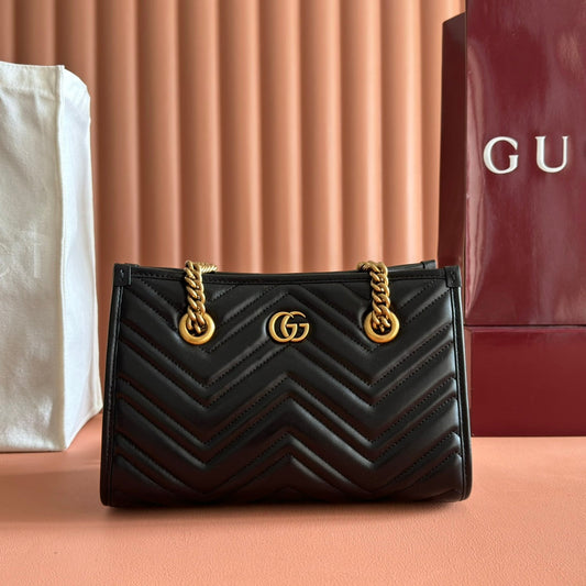 GG Marmont Matelasse Tote Black Leather 271805 mysite