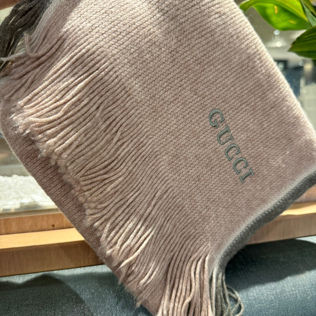 SCARF 180 CM IN PALE PINK MIX GRAY WOOL 403967 mysite