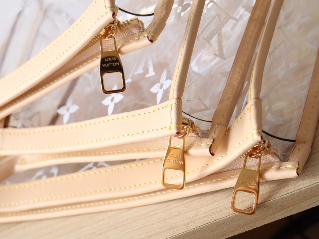 LV Trio Poche Toilette Beige Recycled Polyester & Cowhide mysite