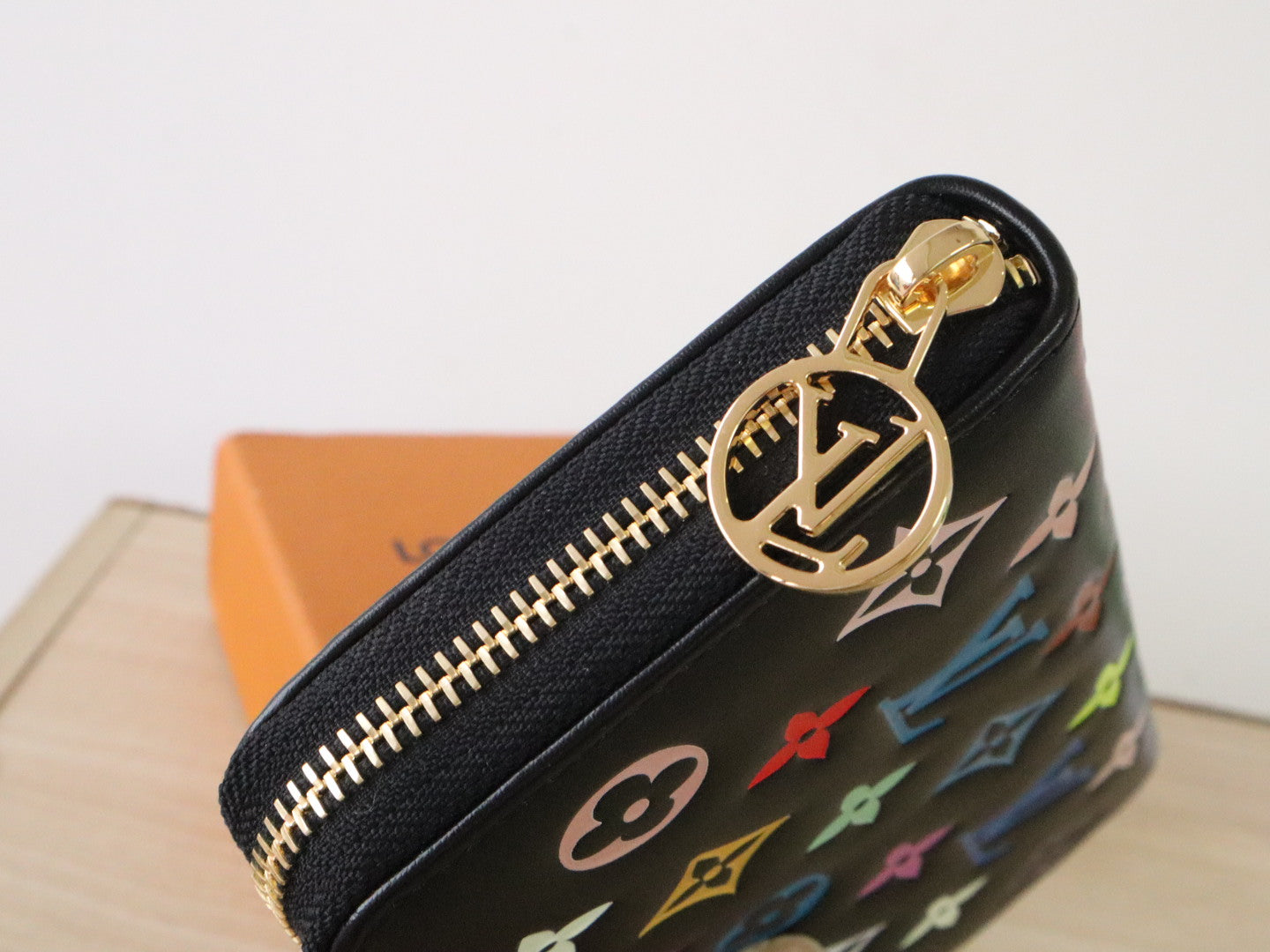 LV × TM Zippy Wallet 19.5cm Multicolor Monogram Embossed Lambskin GHW mysite