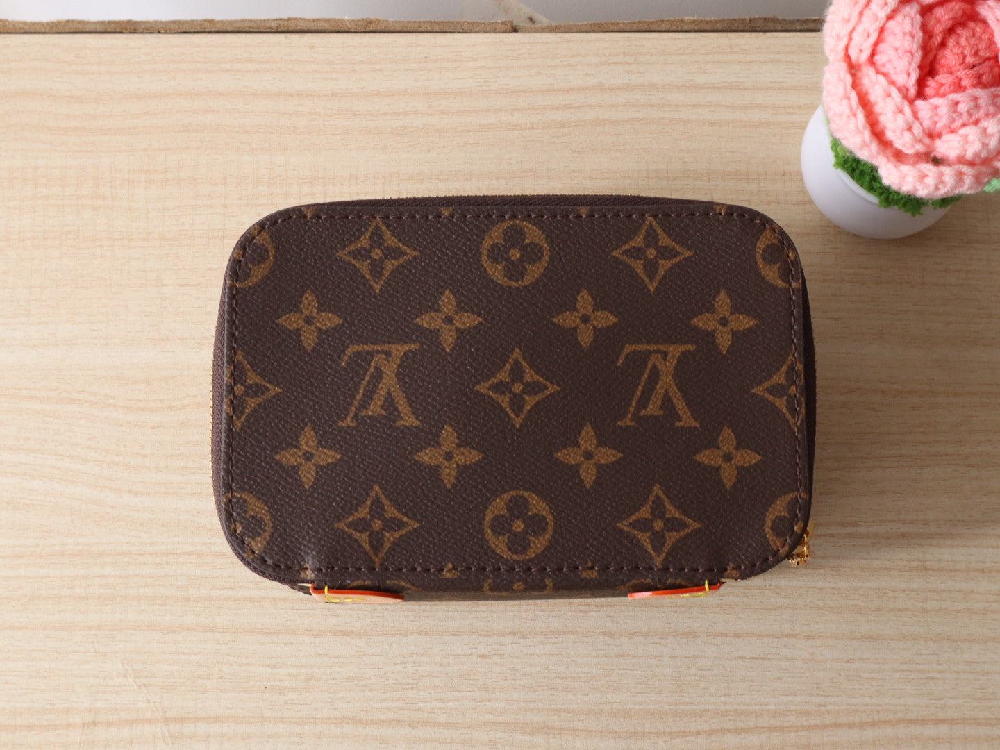 LV M43689 Packing Cube PM Brown Monogram Canvas & Cowhide mysite