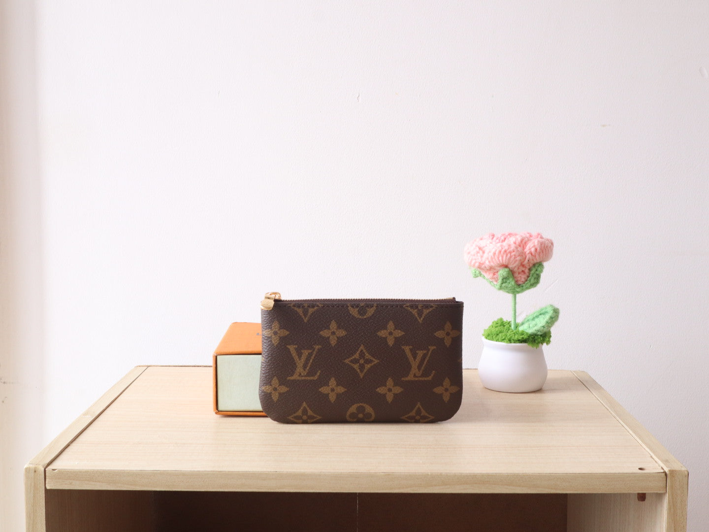 LV Pochette Clés Medium 15cm Brown Monogram Canvas GHW mysite