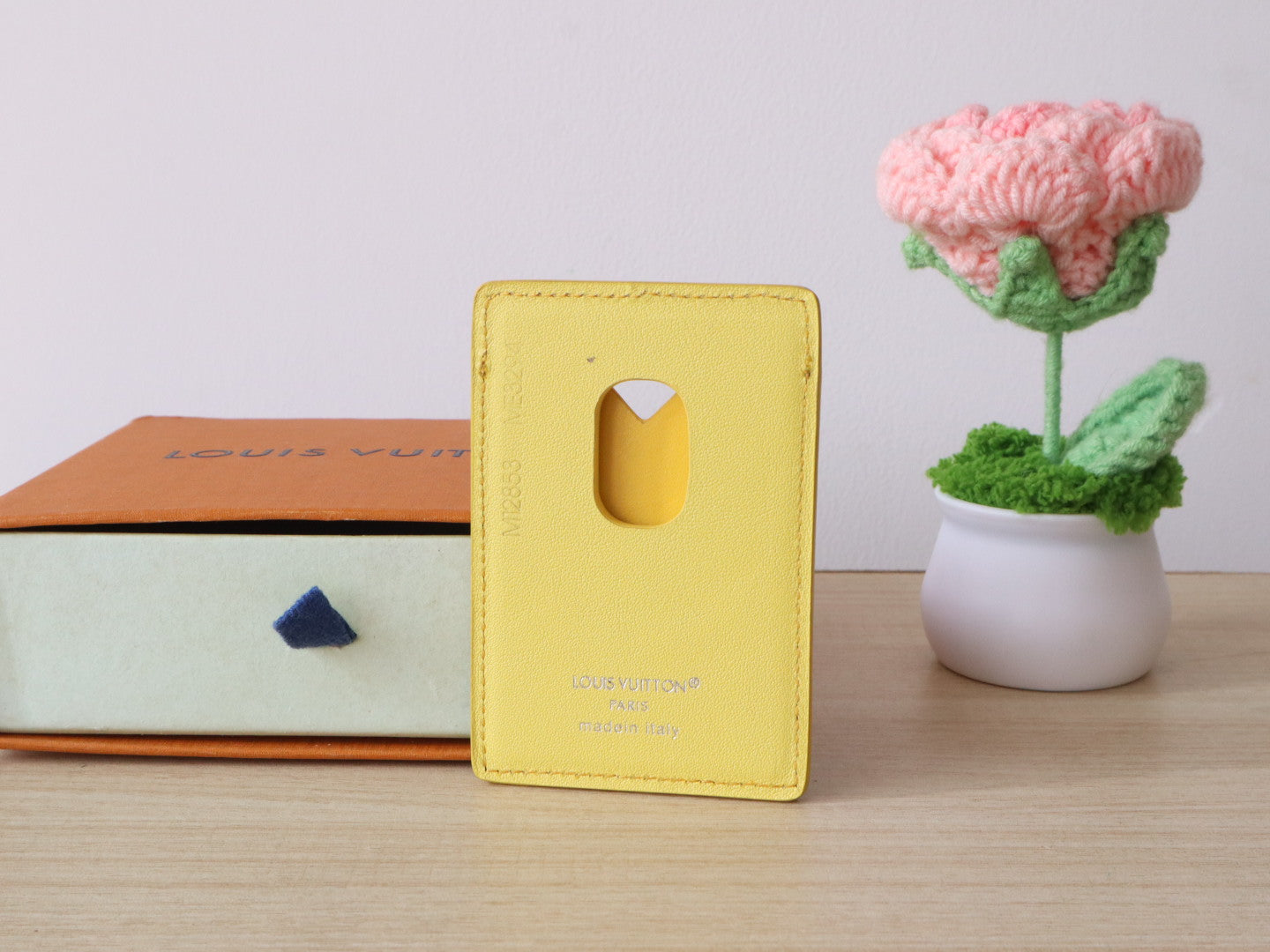 LV Porte-Cartes Magnet Brown Yellow Monogram Canvas & Cowhide mysite