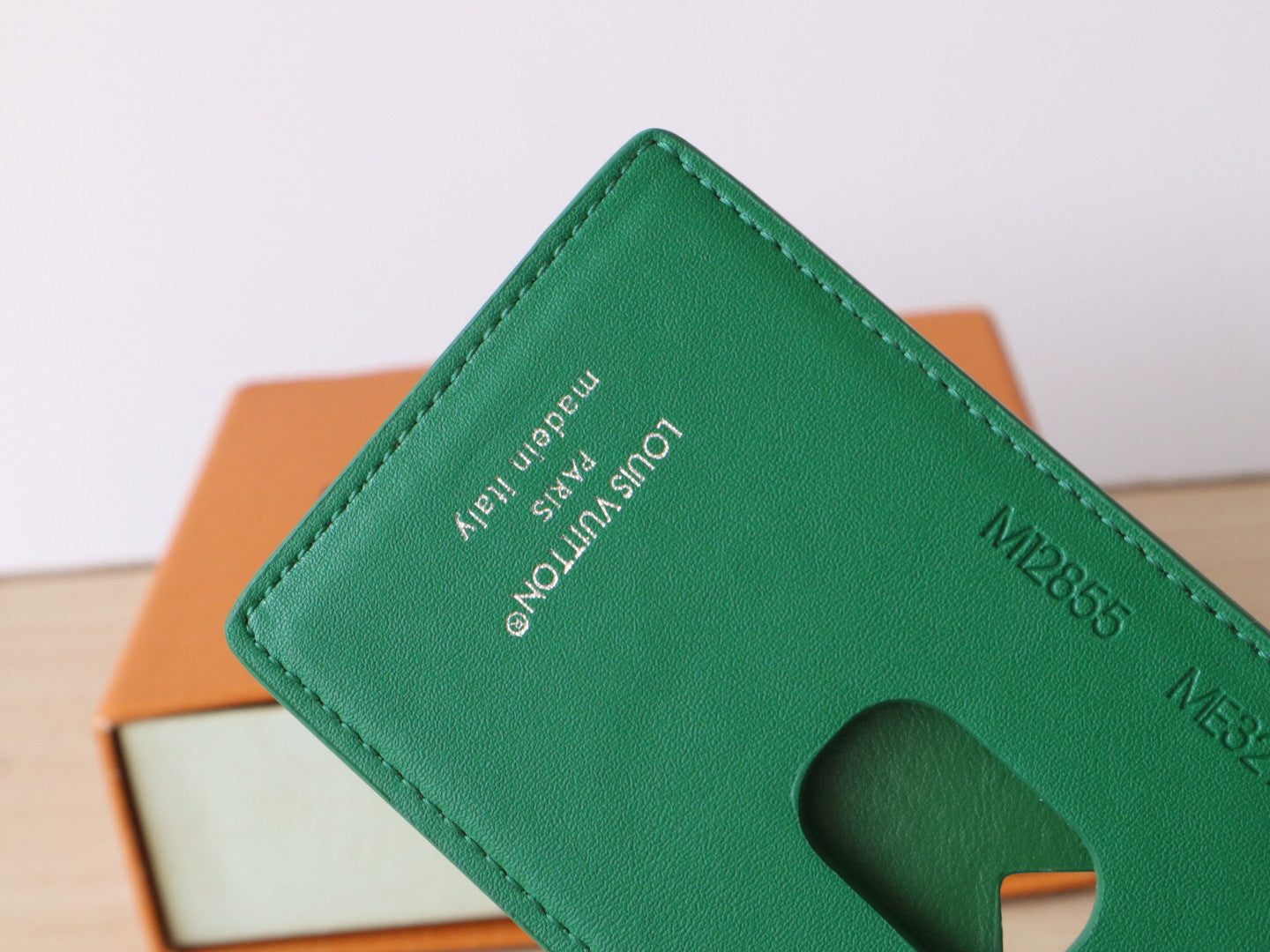 LV Porte-Cartes Magnet Brown Green Monogram Canvas & Cowhide mysite