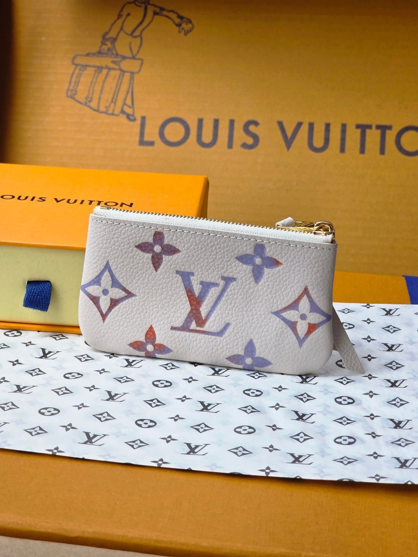 LV M25597 Key Pouch Dream Beige Embossed Grained Cowhide GHW mysite