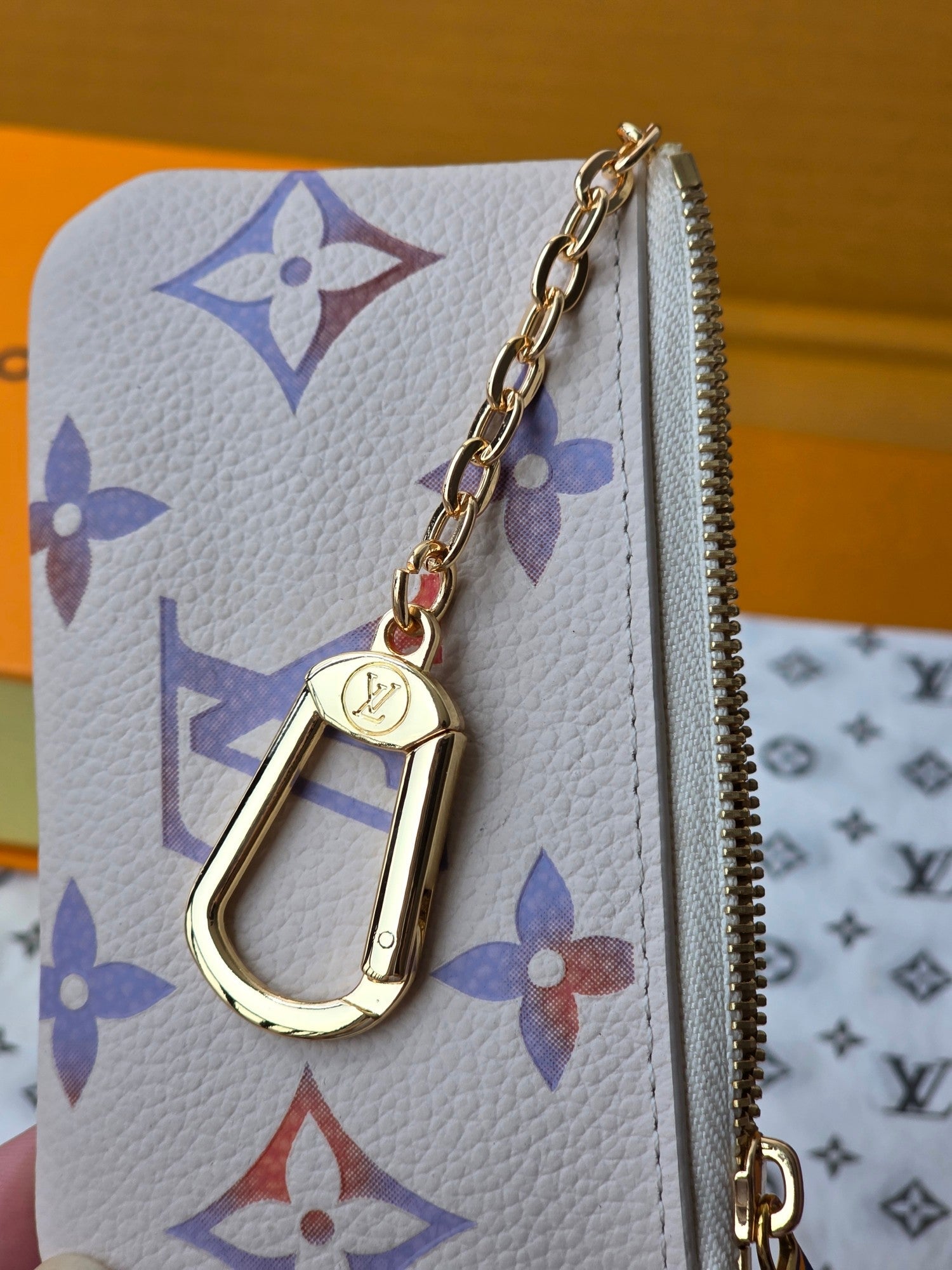 LV M25597 Key Pouch Dream Beige Embossed Grained Cowhide GHW mysite