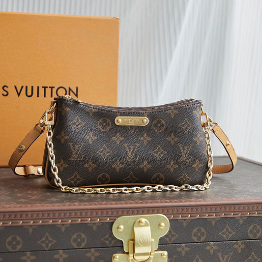 LIV POCHETTE 24 IN BROWN MONOGRAM CANVAS GOLD HARDWARE mysite