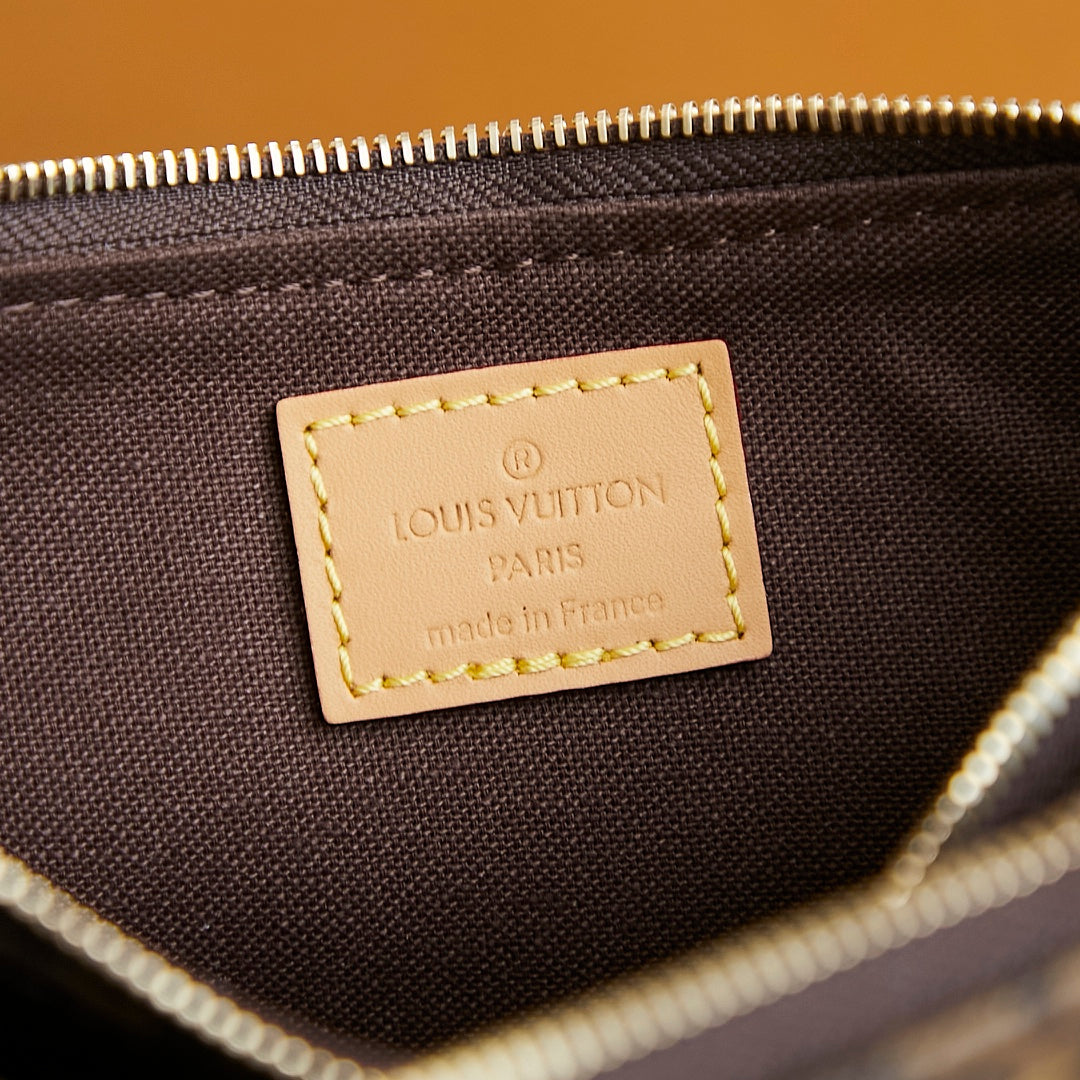 LIV POCHETTE 24 IN BROWN MONOGRAM CANVAS GOLD HARDWARE mysite