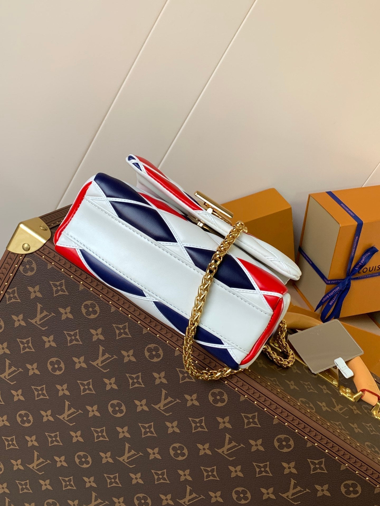 LV GO-14 MM 23cm Black White Red Lambskin GHW mysite