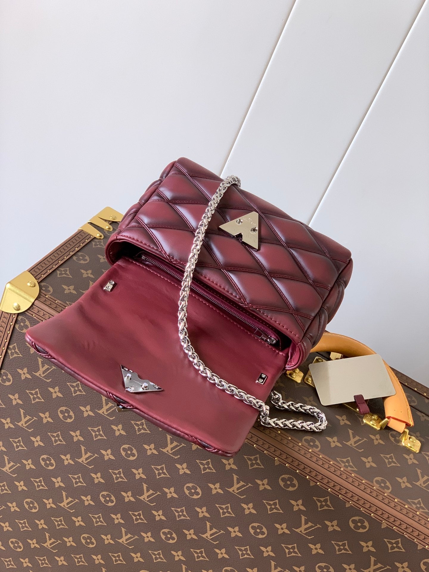 LV GO-14 MM 23cm Bordeaux Lambskin Metal HW mysite