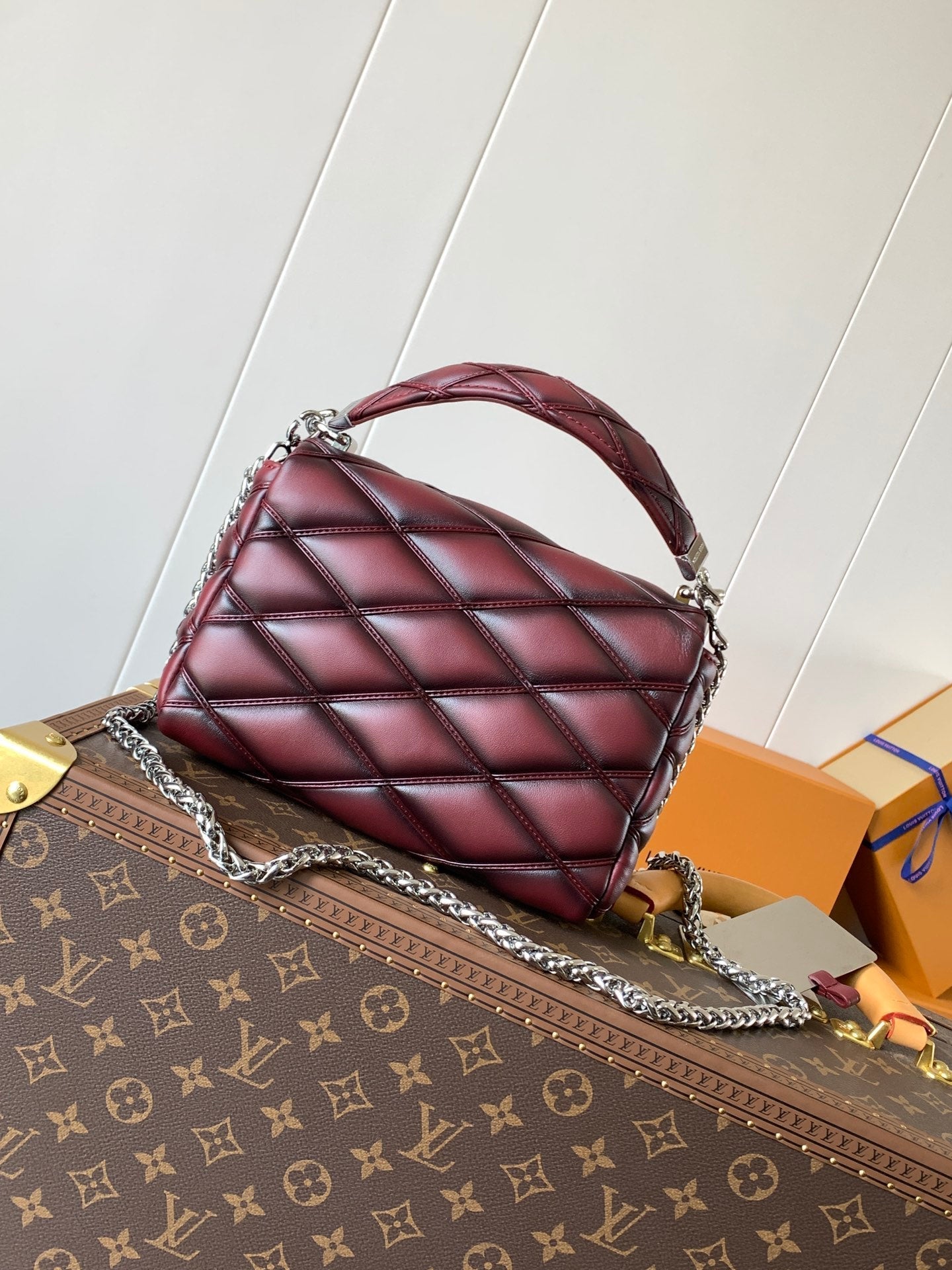 LV GO-14 MM 23cm Bordeaux Lambskin Metal HW mysite