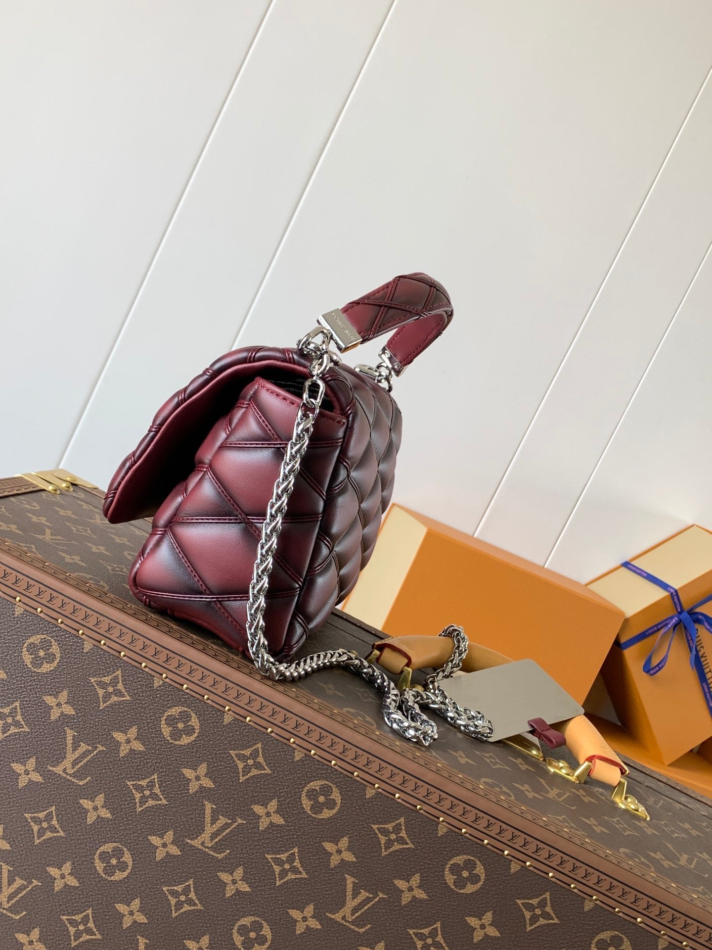 LV GO-14 MM 23cm Bordeaux Lambskin Metal HW mysite