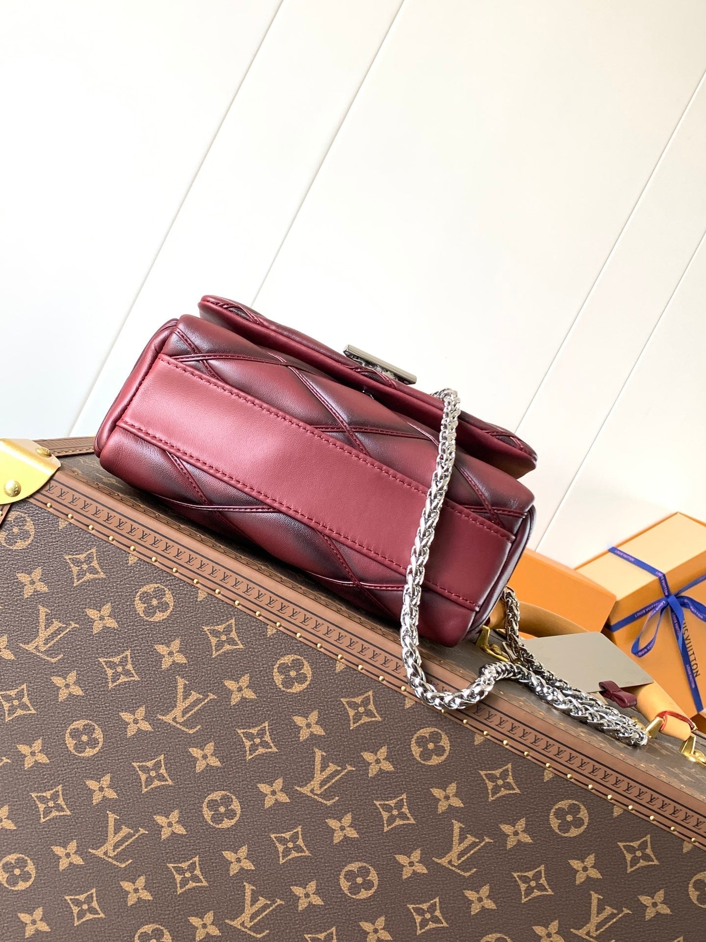 LV GO-14 MM 23cm Bordeaux Lambskin Metal HW mysite