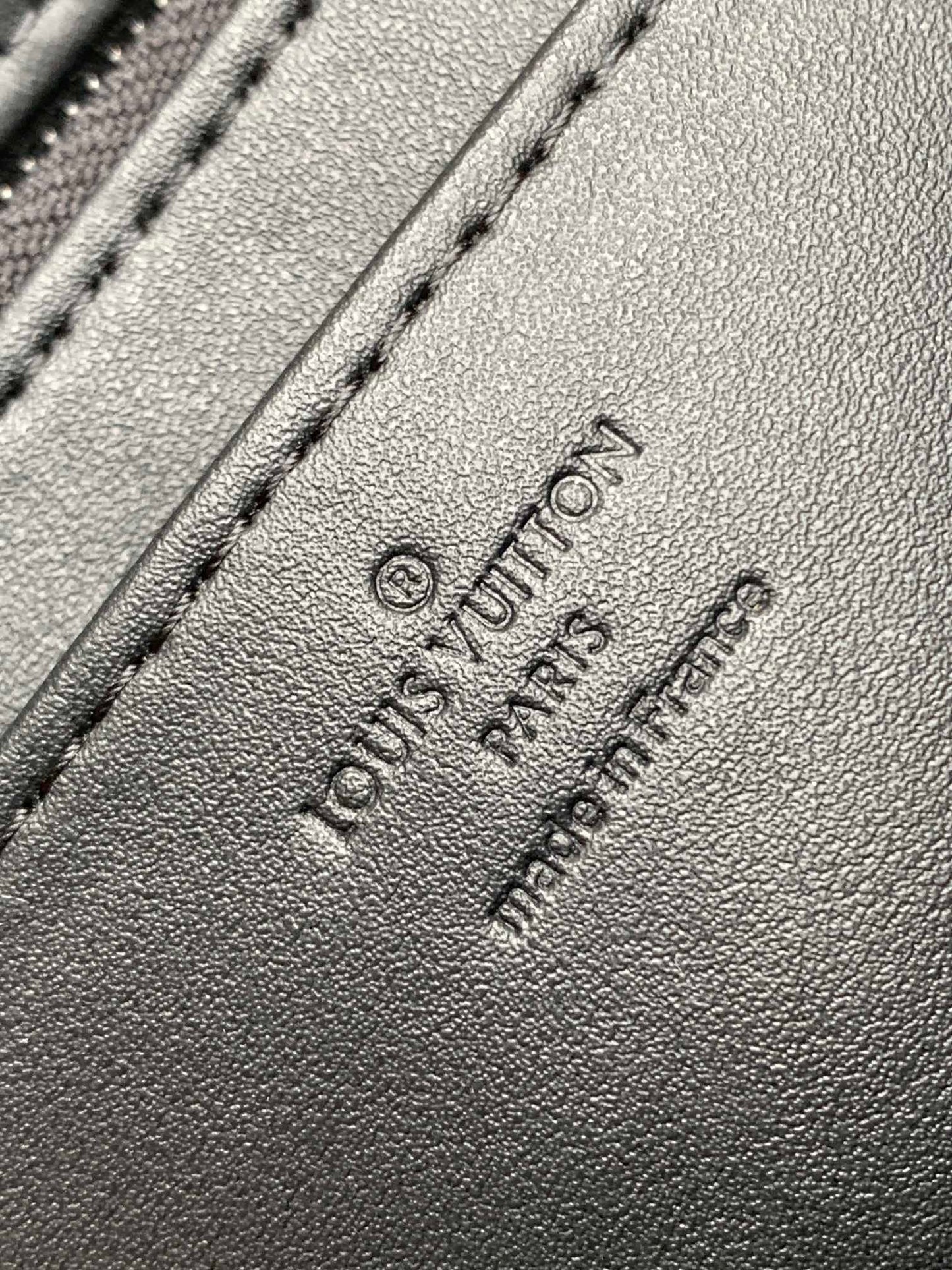 LV GO-14 MM 23cm Black Lambskin Black Metal HW mysite