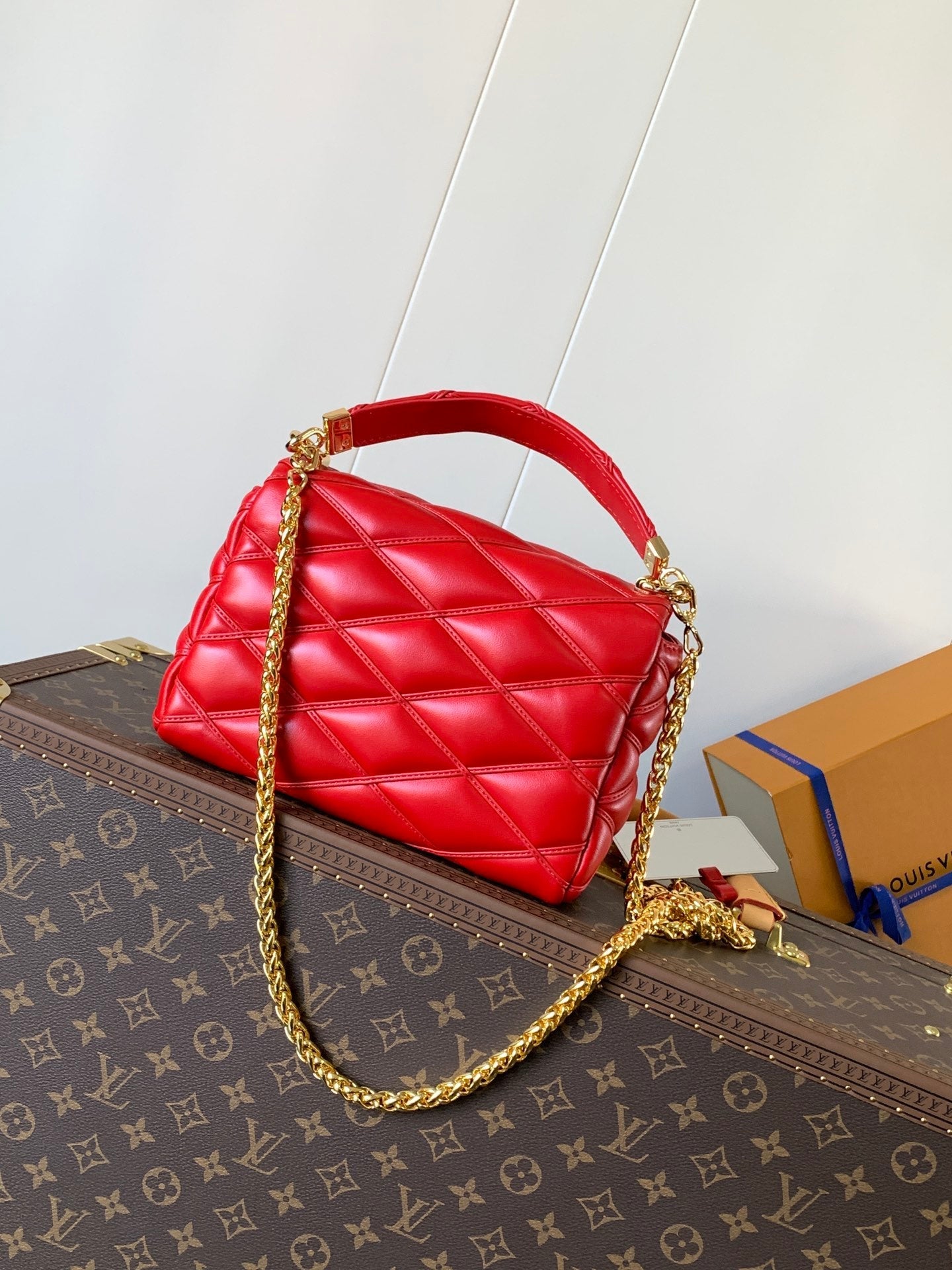 LV GO-14 MM 23cm Red Lambskin GHW mysite