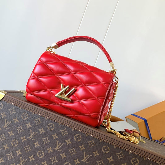 LV GO-14 MM 23cm Red Lambskin GHW mysite