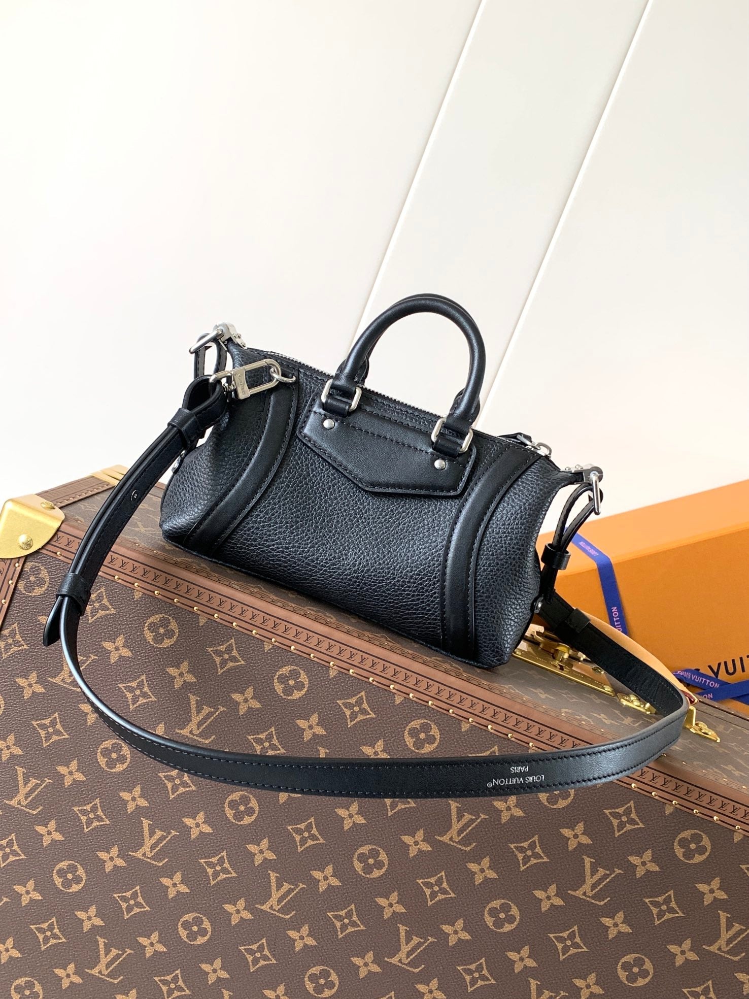 LV Nano LV Biker 23cm Black Sheepskin & Cowhide Metal mysite