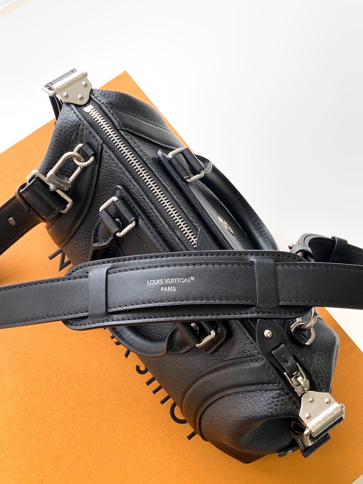 LV Nano LV Biker 30cm Black Sheepskin & Cowhide Metal mysite