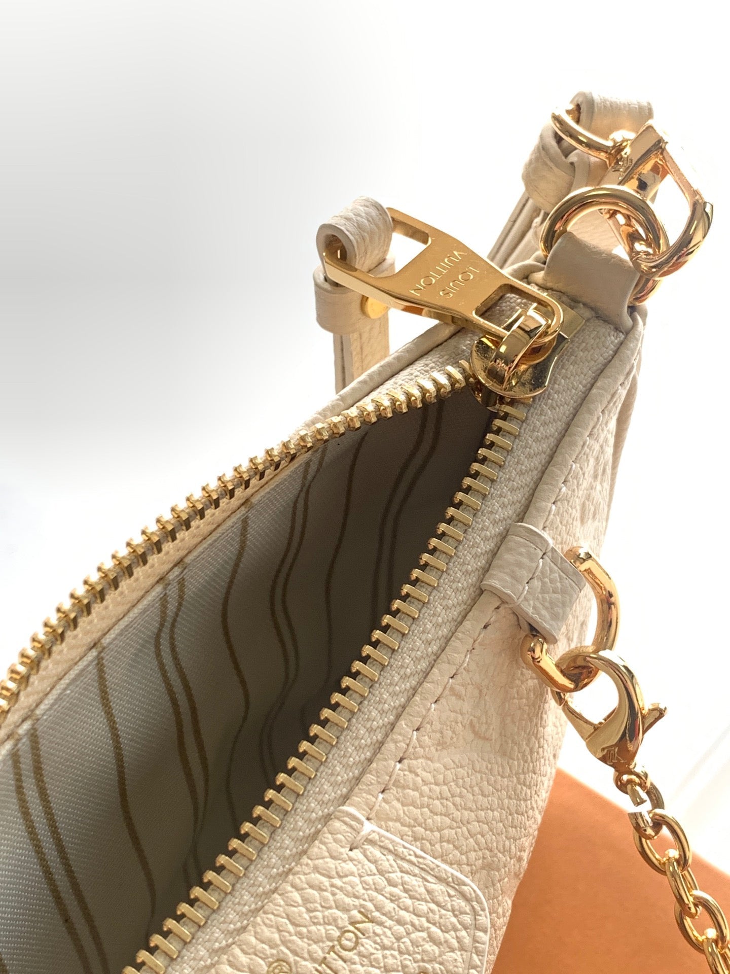 LV Easy Pouch On Strap White Embossed Monogram Empreinte Cowhide 251749 mysite