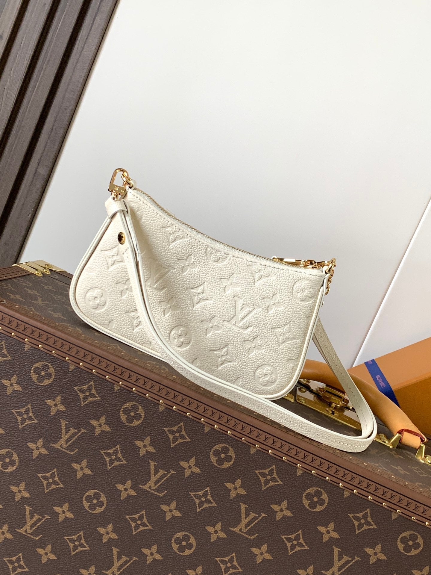 LV Easy Pouch On Strap White Embossed Monogram Empreinte Cowhide 251749 mysite