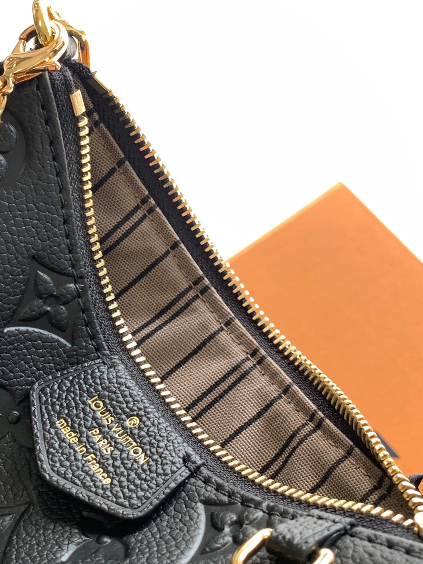 LV Easy Pouch On Strap Black Embossed Monogram Empreinte Cowhide 251753 mysite