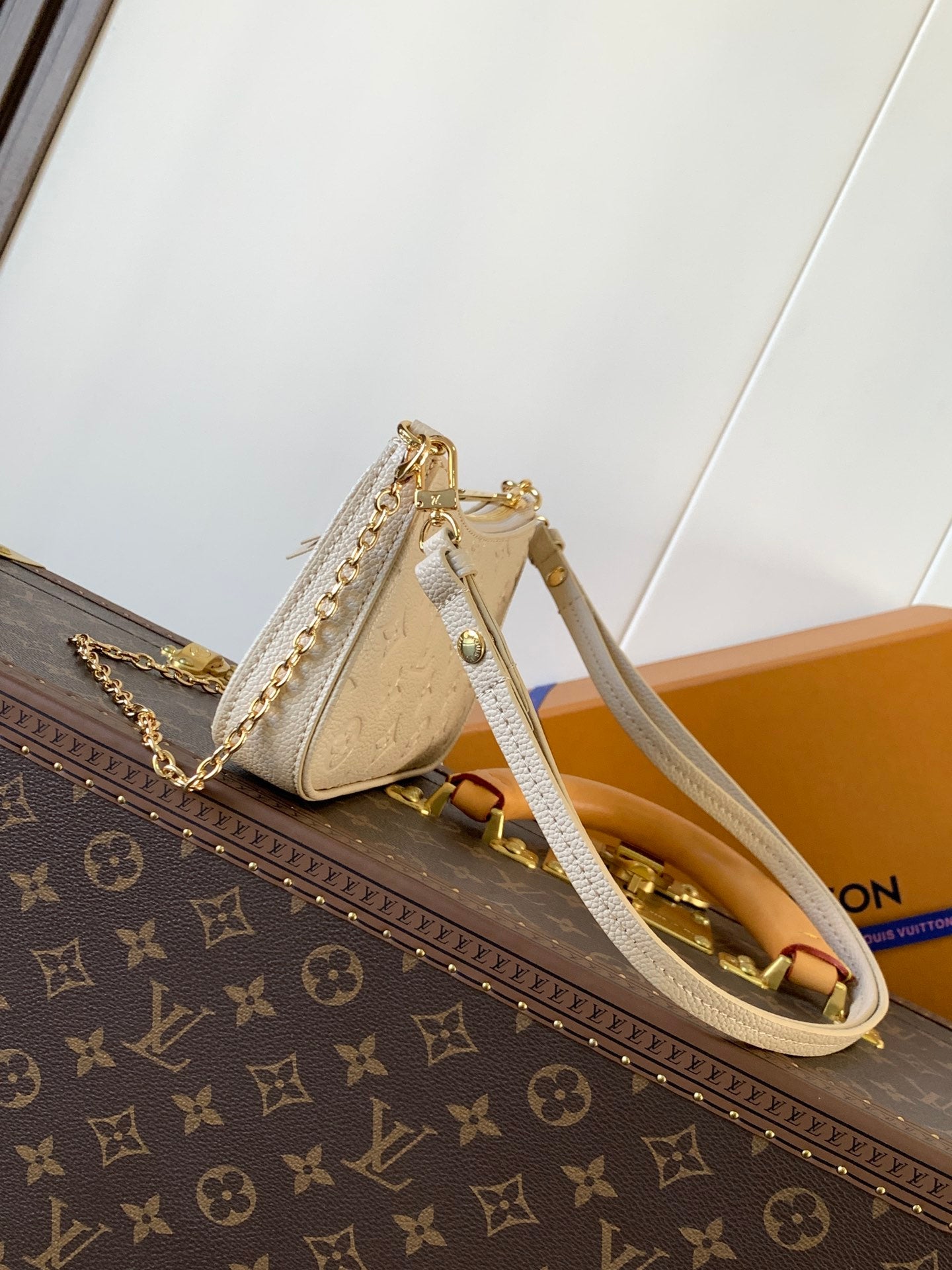 LV Easy Pouch On Strap Off White Embossed Monogram Empreinte Cowhide 251755 mysite