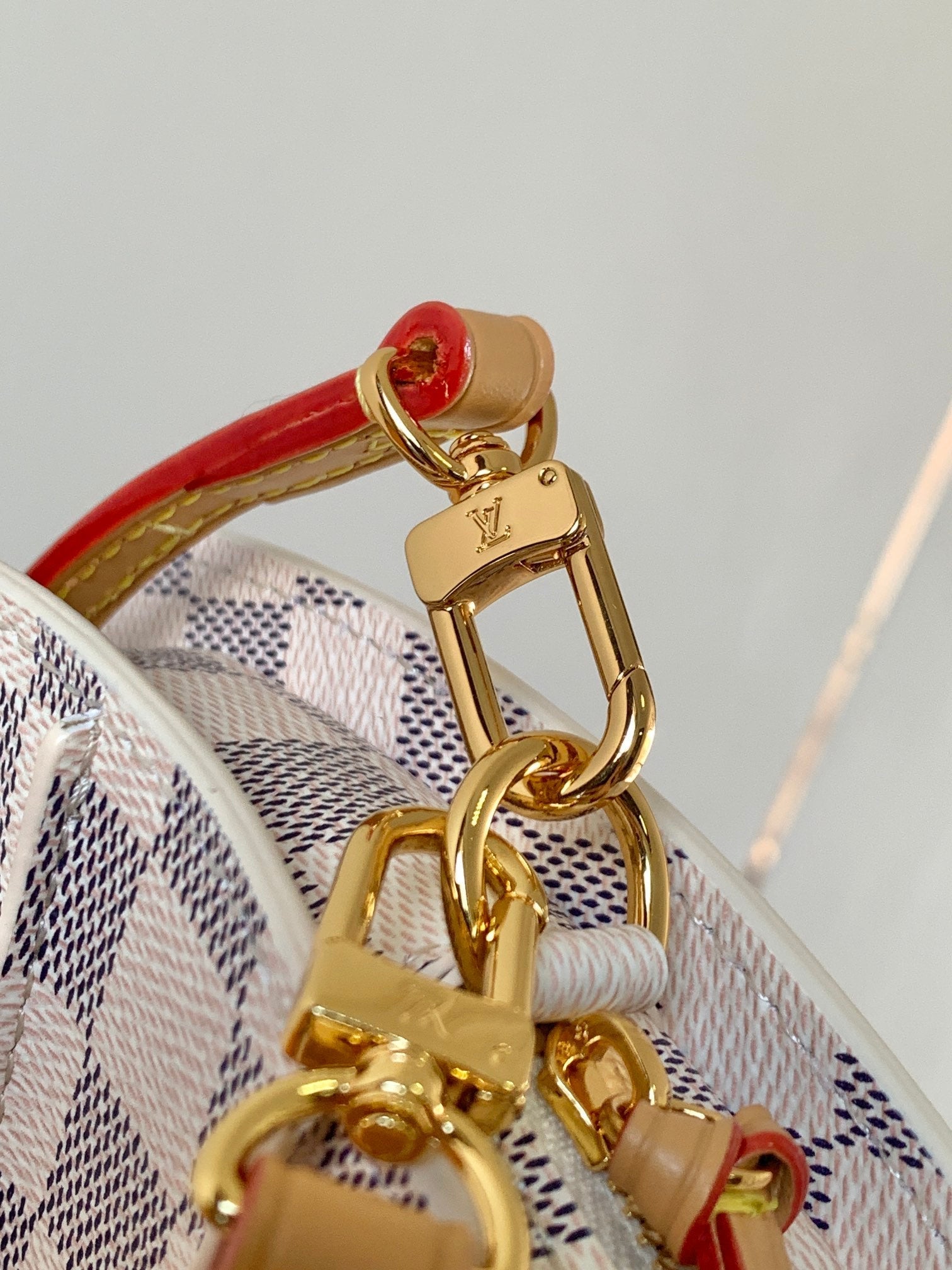 LV SS25 Fan Bag Grey White Damier Graphite 268345 mysite