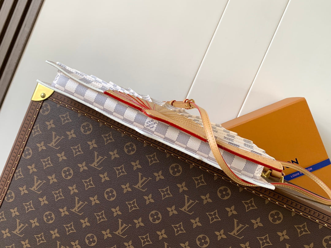 LV SS25 Fan Bag Grey White Damier Graphite 268345 mysite