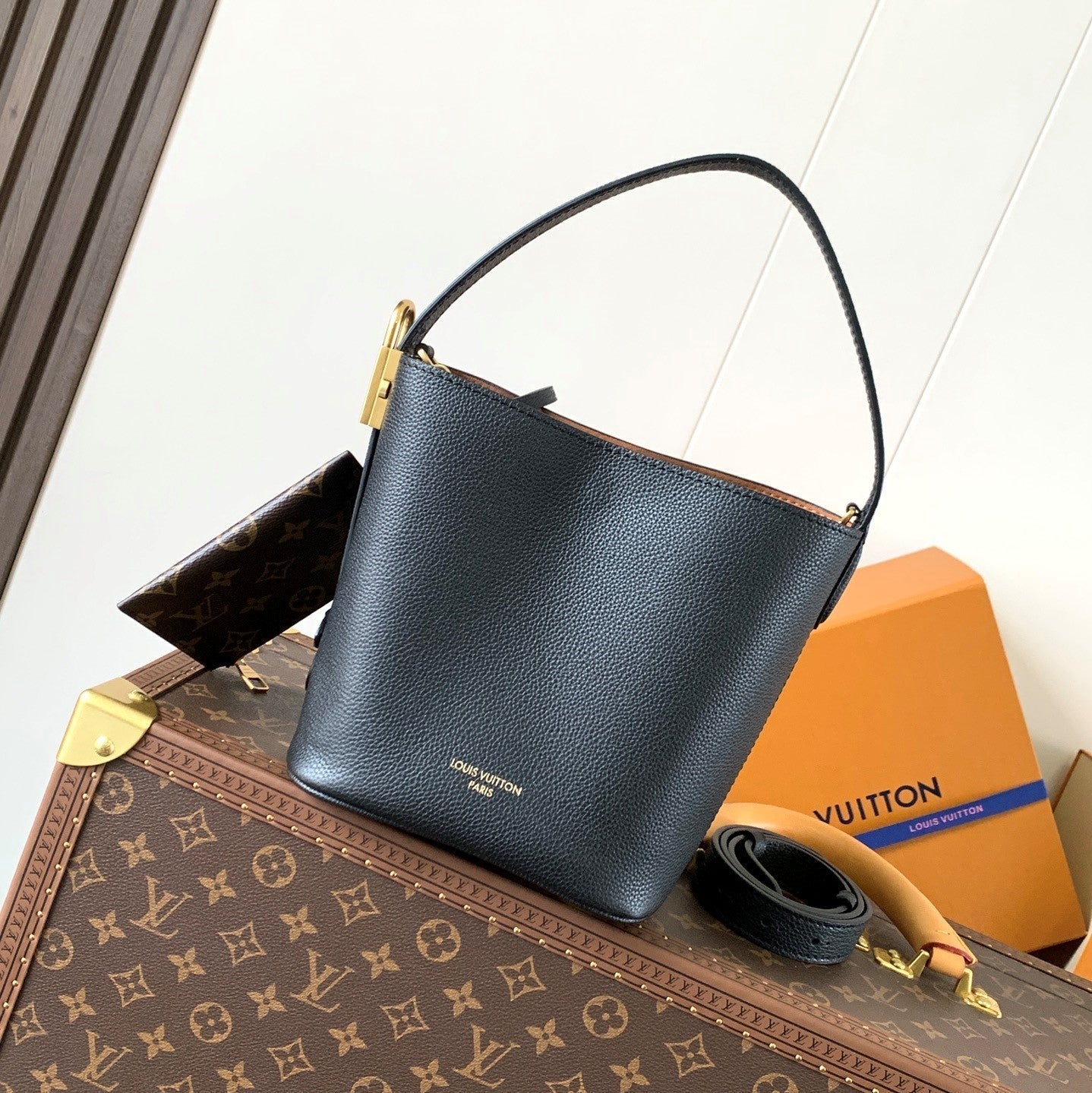 LV Low Key All In BB 16cm Black Cowhide GHW mysite