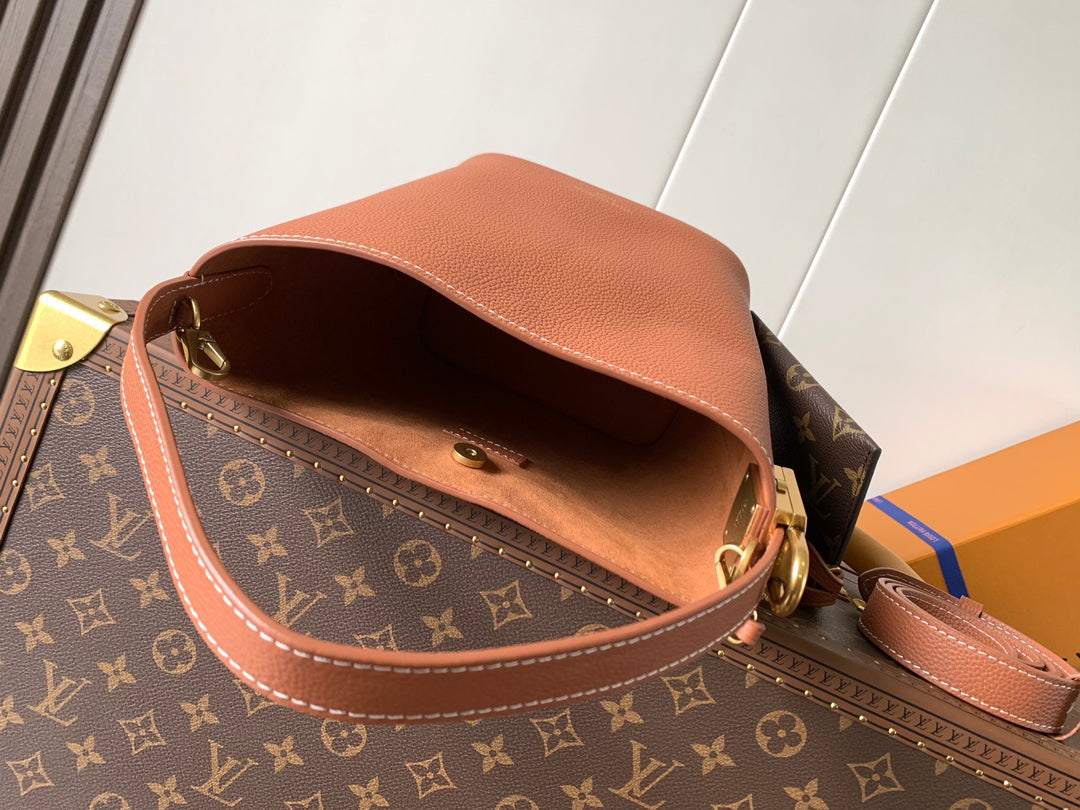 LV Low Key All In BB 16cm Brown Cowhide GHW mysite