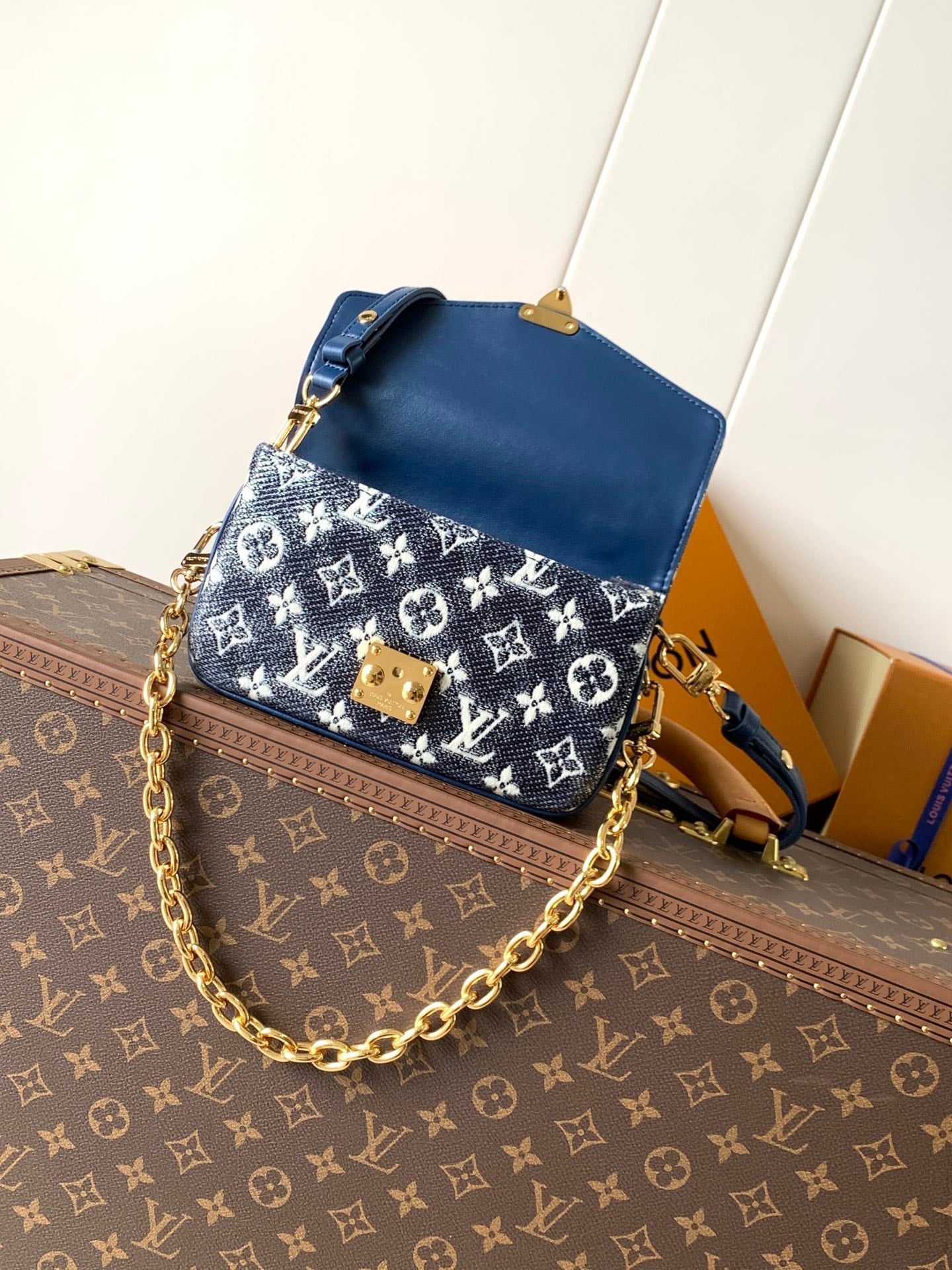 LV Pochette Métis East West 21.5cm Blue Monogram Canvas GHW mysite