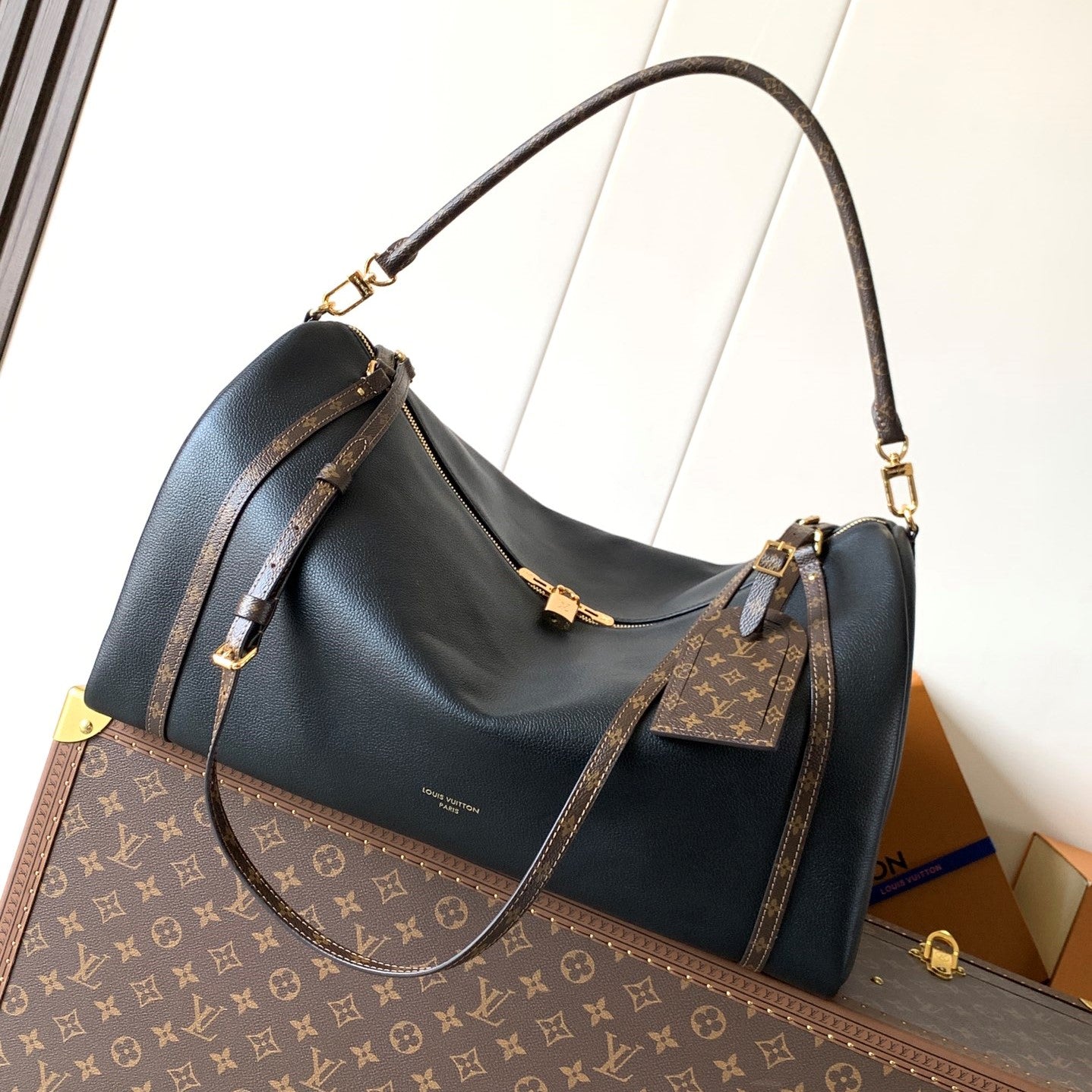 LV M26037 Express Travel 45cm Black Cowhide GHW mysite