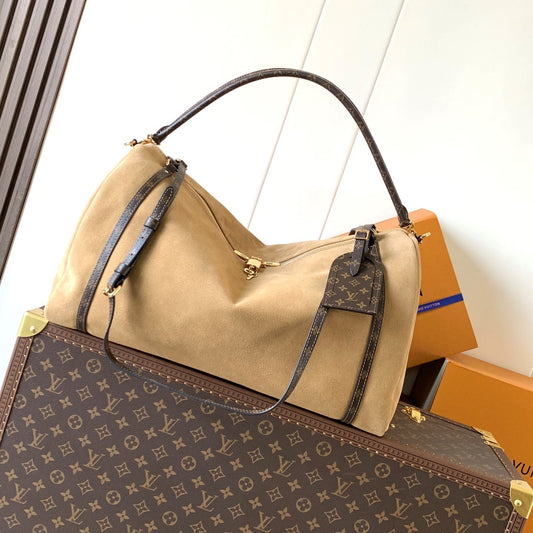 LV M26451 Express Travel 45cm Khaki Suede GHW mysite