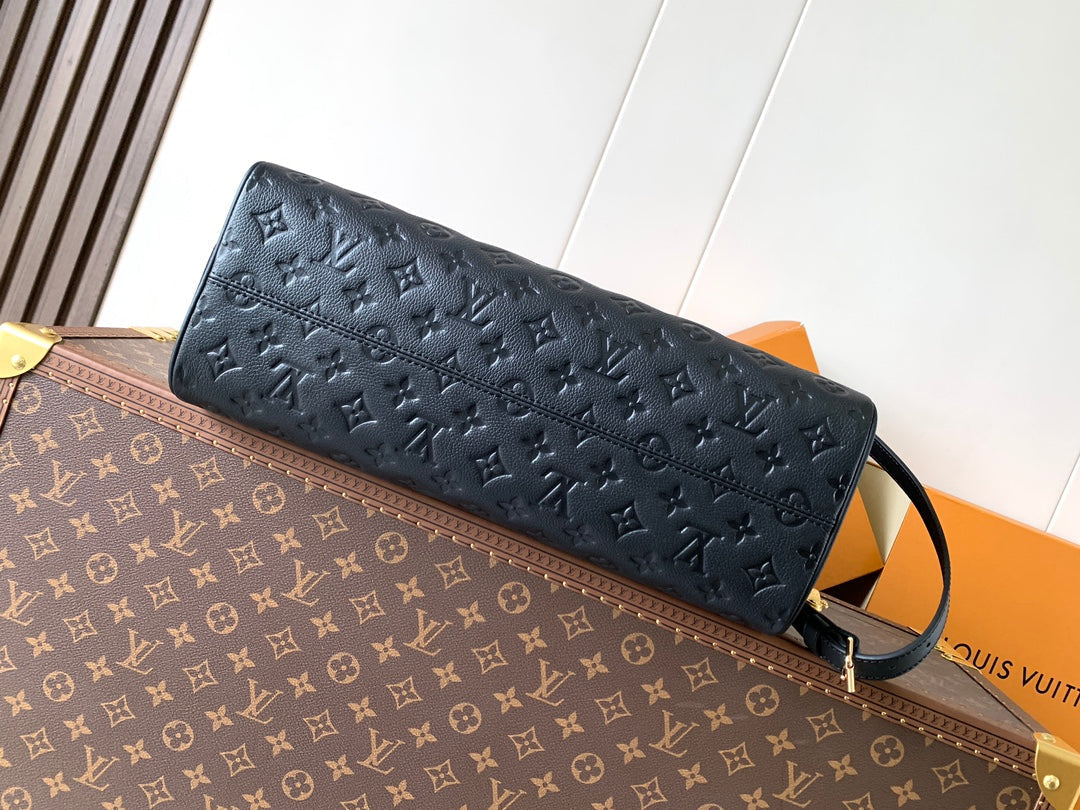 LV City Avenue PM 38.5cm Black Monogram Embossed Shadow Cowhide mysite