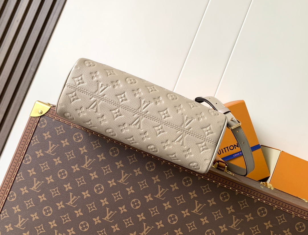 LV City Avenue PM 30cm Apricot Monogram Embossed Shadow Cowhide mysite