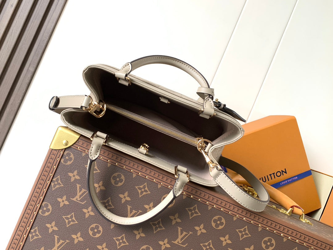 LV City Avenue PM 30cm Apricot Monogram Embossed Shadow Cowhide mysite