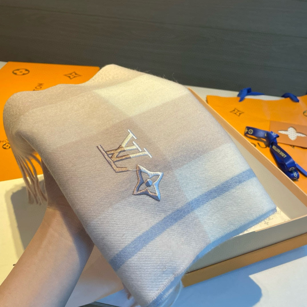 SCARF 185 CM IN LIGHT PINK CASHMERE 387891 mysite