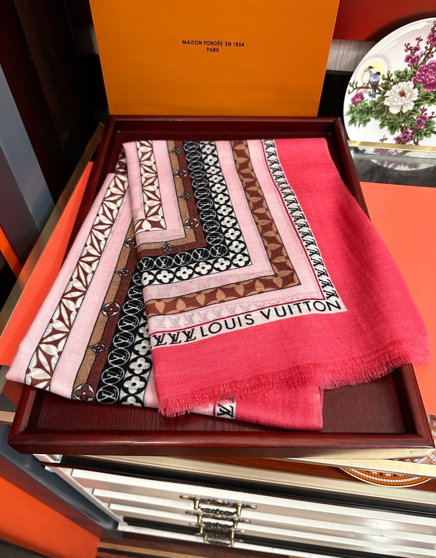 SCARF 200 CM IN COLORFUL CASHMERE 394890 mysite