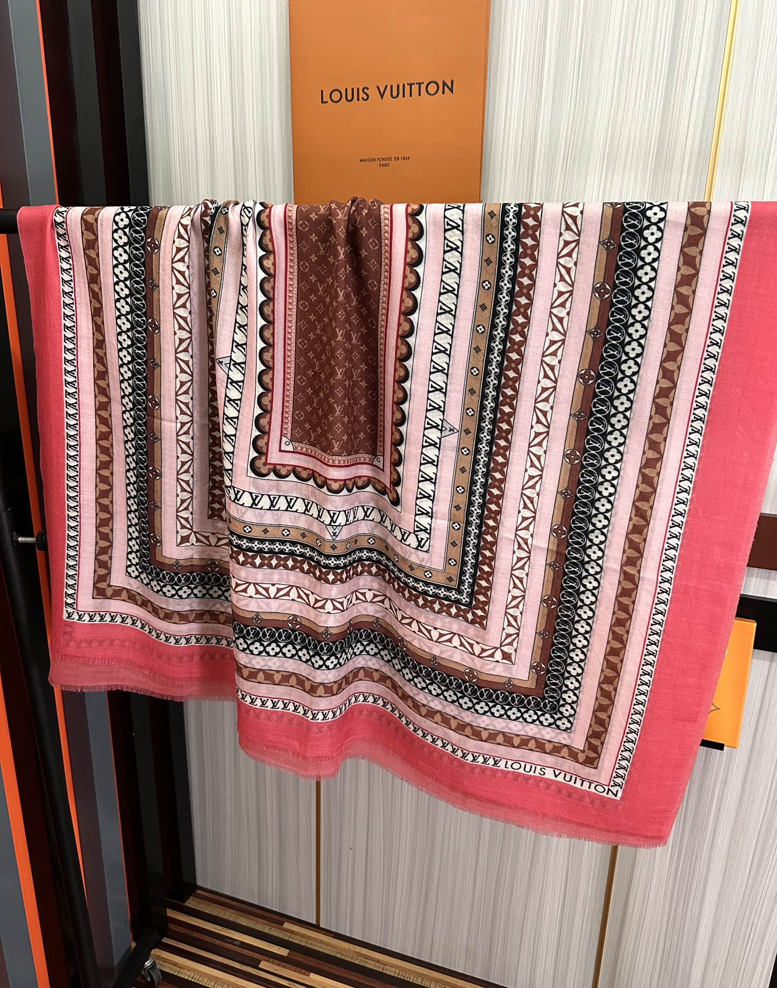 SCARF 200 CM IN COLORFUL CASHMERE 394890 mysite