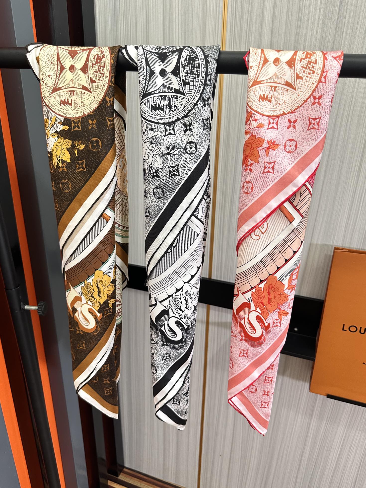 SQUARE SILK SCARF MALLES MERVEILLEUSES 90 CM PINK 399996 mysite