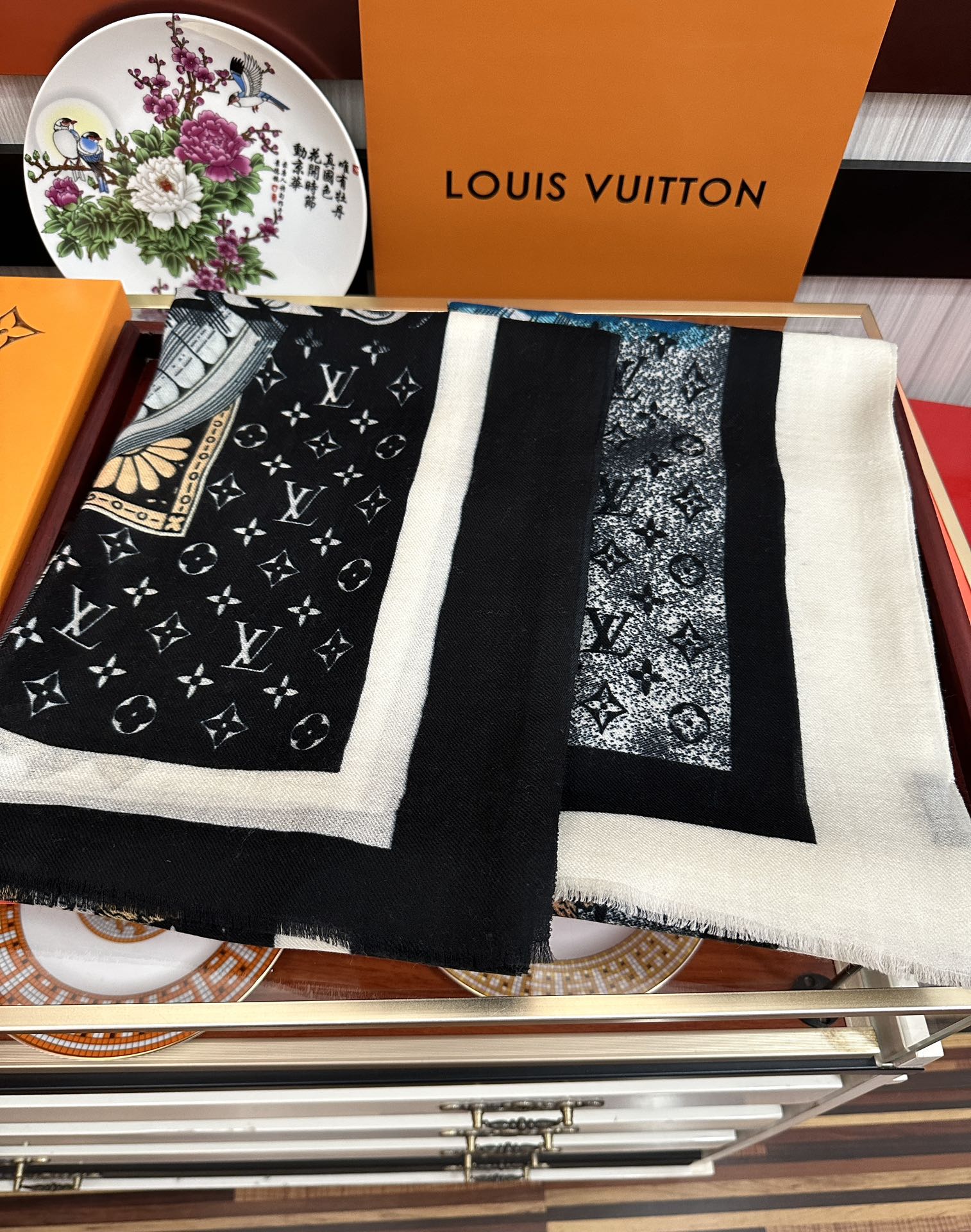 SCARF MALLES MERVEILLEUSES 200 CM IN COLORFUL CASHMERE 400066 mysite