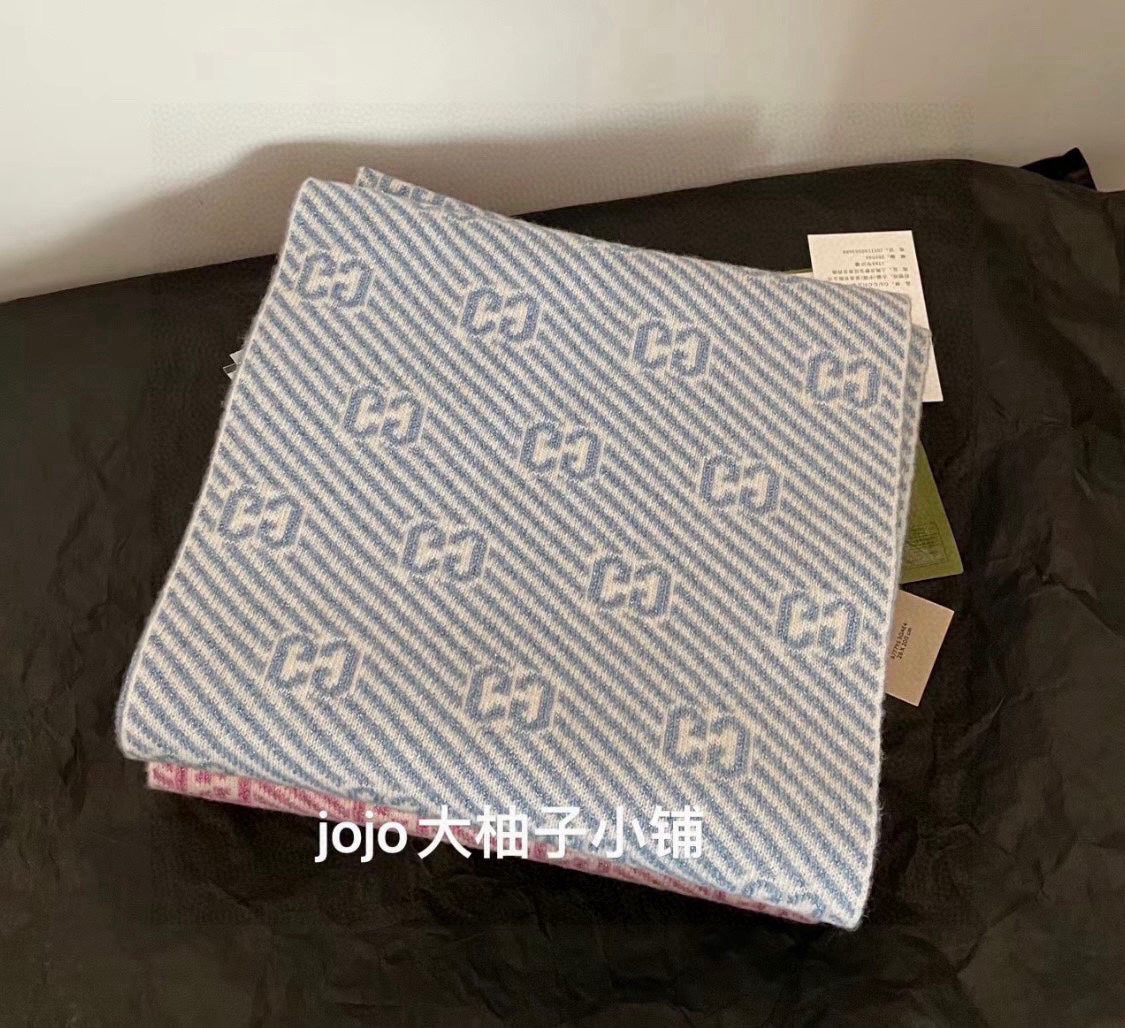 SCARF 180 CM IN ELECTRIC BLUE WOOL 405525 mysite