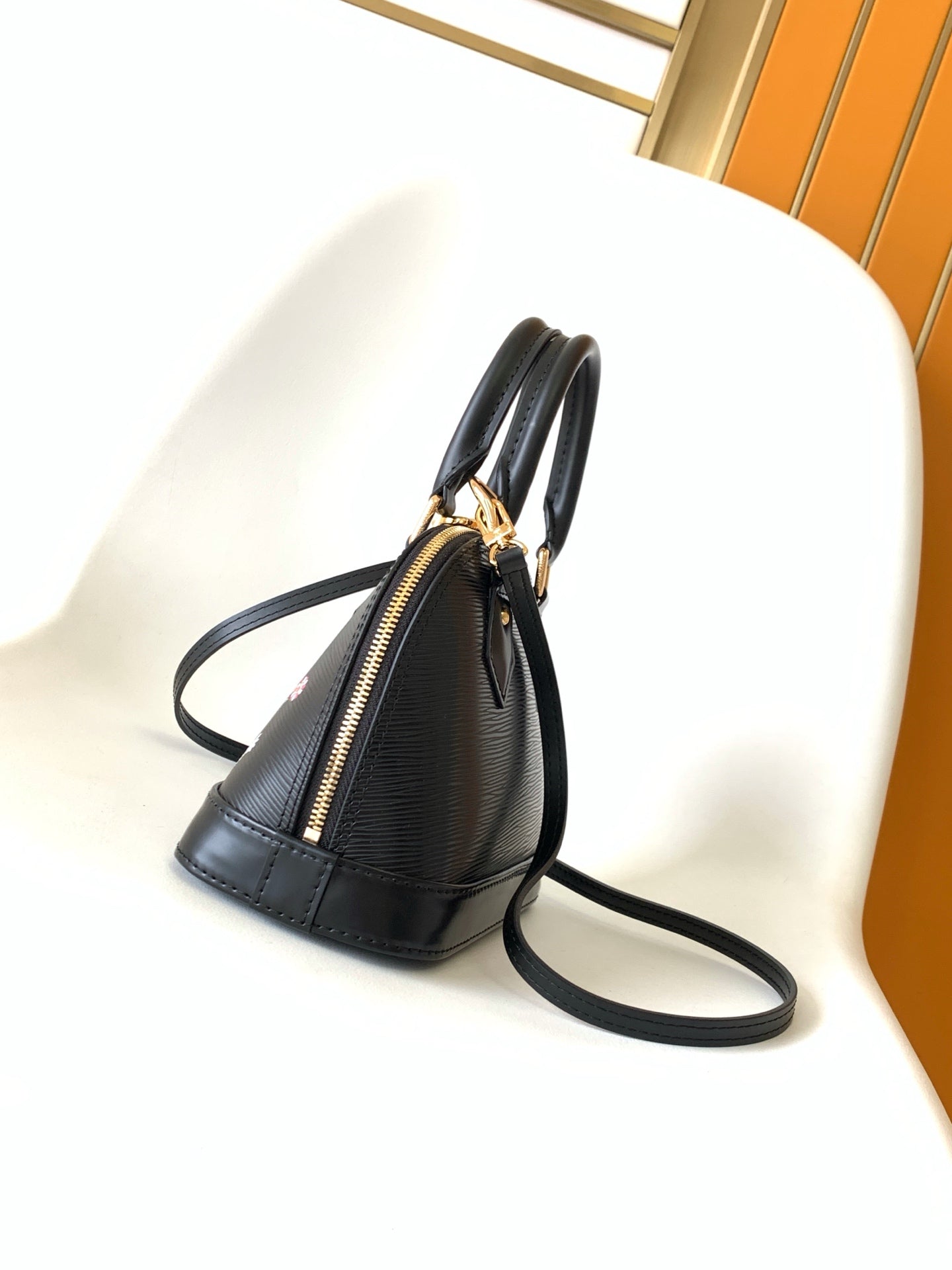 LV x TM Alma BB M13670 Handbag 23.5cm Black Epi Grained Cowhide mysite